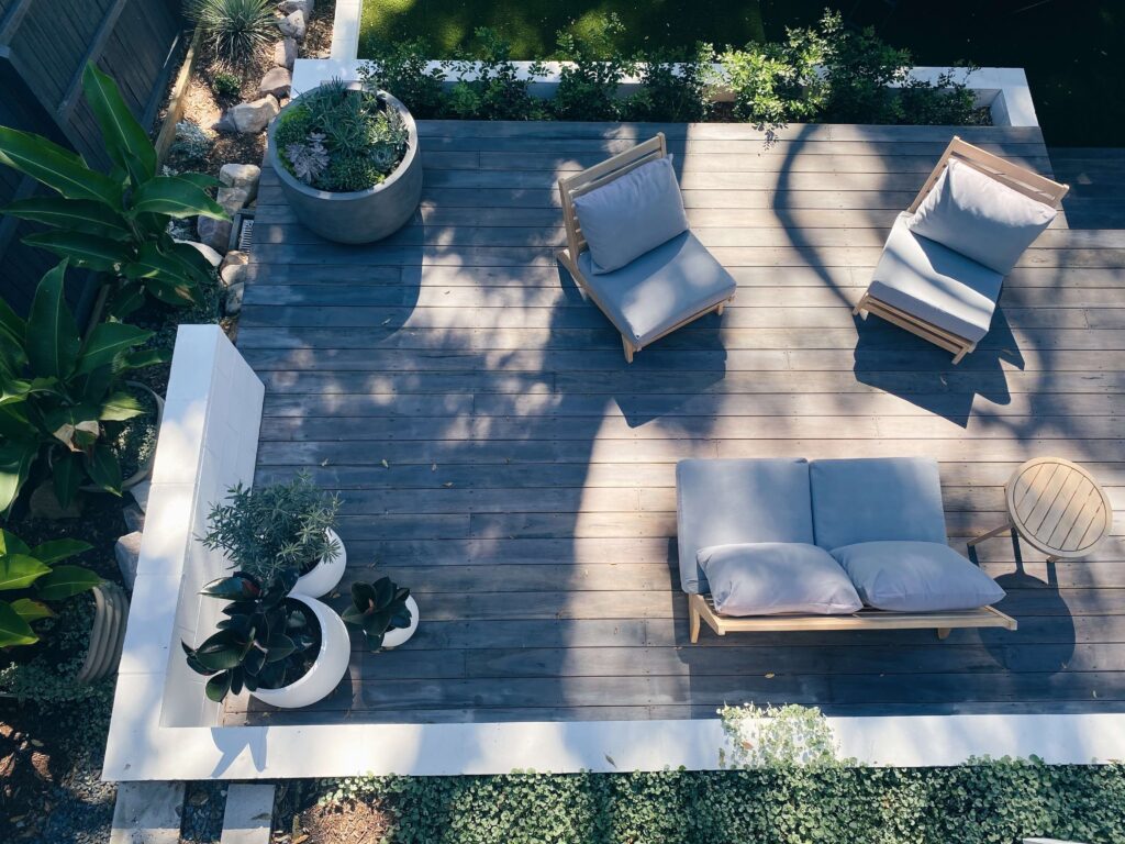 a lovely patio as the most common type of hardscaping 