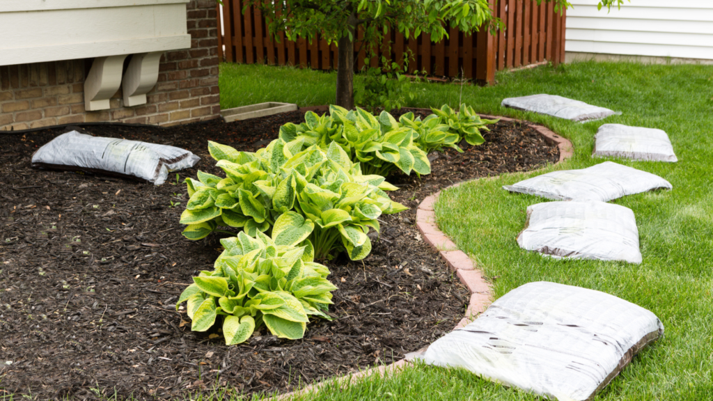 mulching as part of the erosion control landscaping techniques